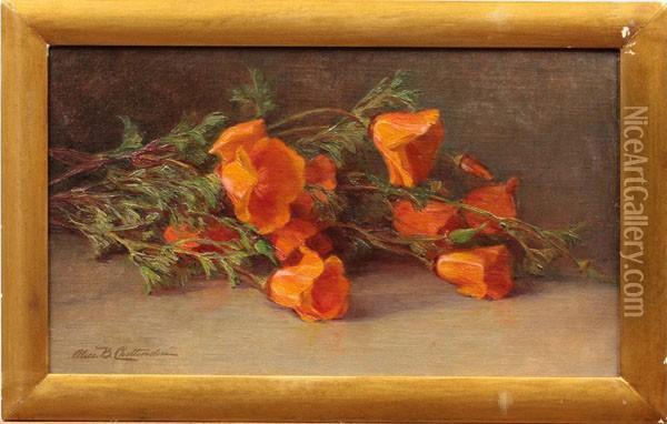 Poppies Oil Painting - Alice Brown Chittenden