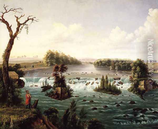 Falls of St. Anthony, Upper Mississippi Oil Painting - Henry Lewis