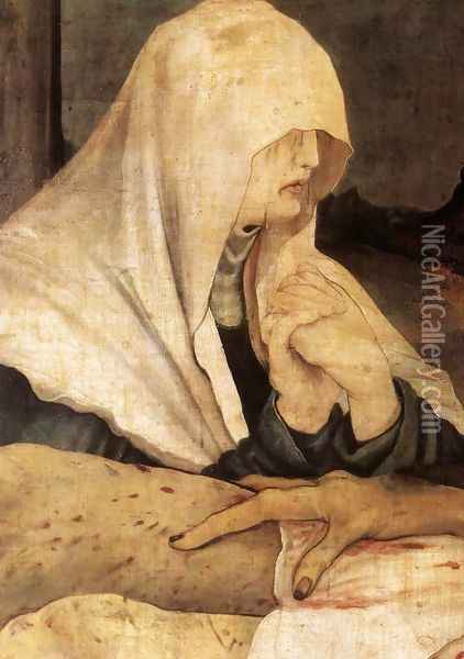 The Lamentation (detail 2) c. 1515 Oil Painting - Matthias Grunewald (Mathis Gothardt)