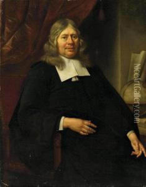 Portrait Eines Gelehrtenherren Oil Painting - Jan van Neck