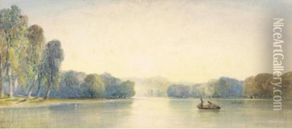 The Twickenham Ferry Oil Painting - William Callow