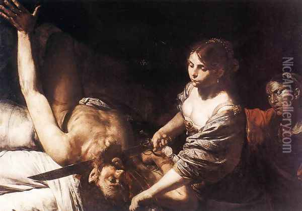 Judith and Holofernes Oil Painting - Jean de Boulogne Valentin