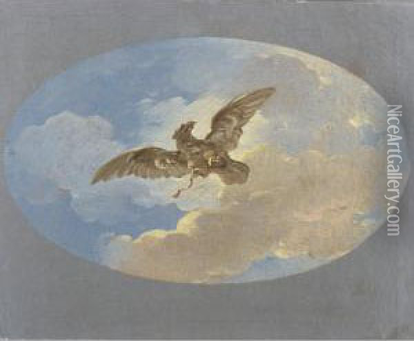 Eagle In Flight Oil Painting - Felice Gianni