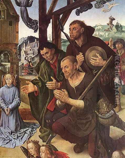 The Adoration of the Shepherds (detail 8) 1476-79 Oil Painting - Hugo Van Der Goes