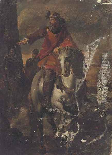 A cavalryman Oil Painting - Francesco Simonini