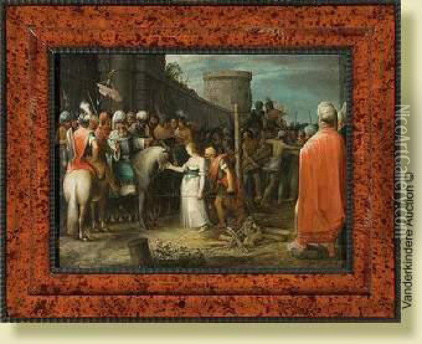 Scene Biblique Oil Painting - Ambrosius Francken II