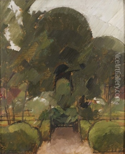 Jardin Oil Painting - Bernard Boutet De Monvel