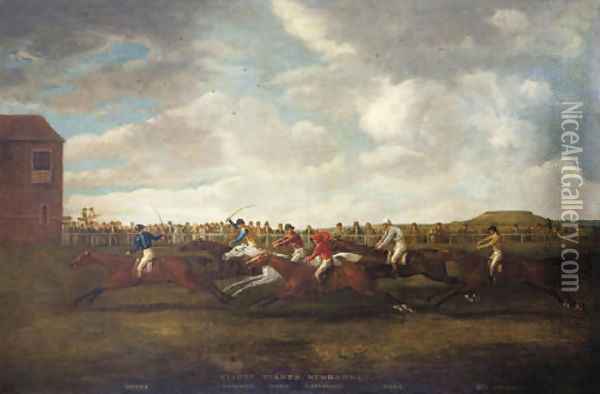 Race for the Claret Stakes, Newmarket Oil Painting - James Pollard