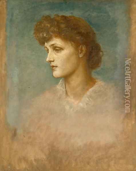 Lindsay Violet, 1879 Oil Painting - George Frederick Watts