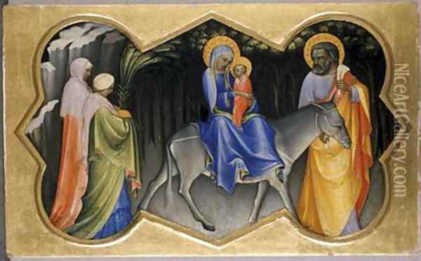 The Flight into Egypt 1405 Oil Painting - Fra Angelico (Guido di Pietro)