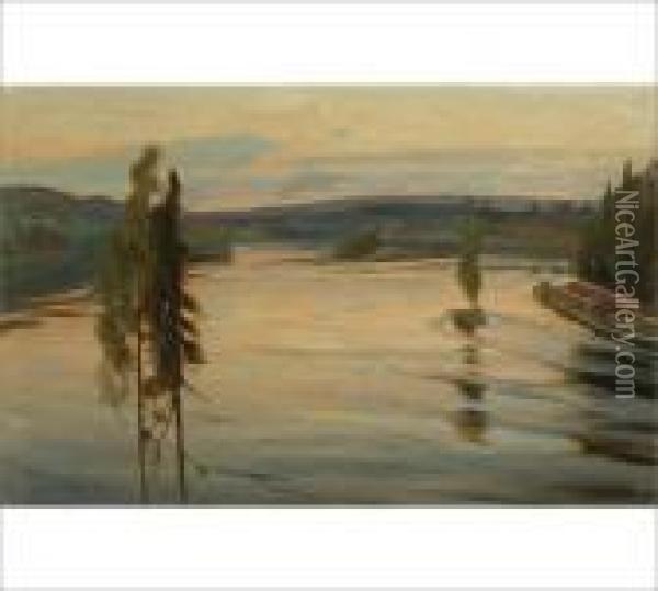 River Vuoksi Oil Painting - Victor Westerholm