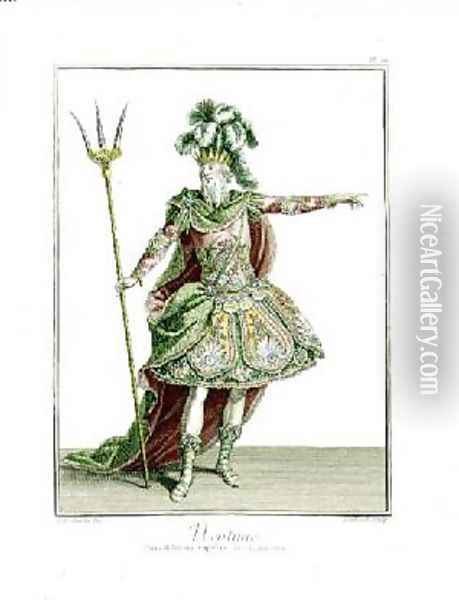 Costume for Neptune in several operas Oil Painting - Jean-Baptiste Martin