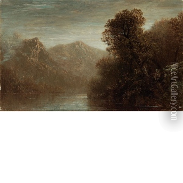 Morning On The Lake Oil Painting - David Johnson