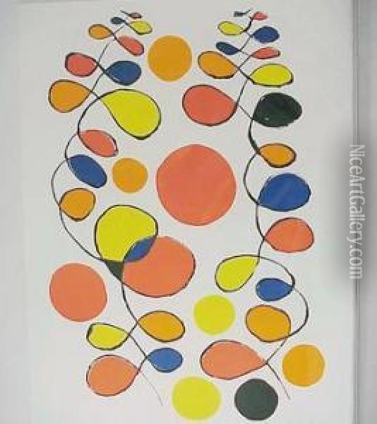 Copeaux Des Spirales Oil Painting - Alexander Stirling Calder