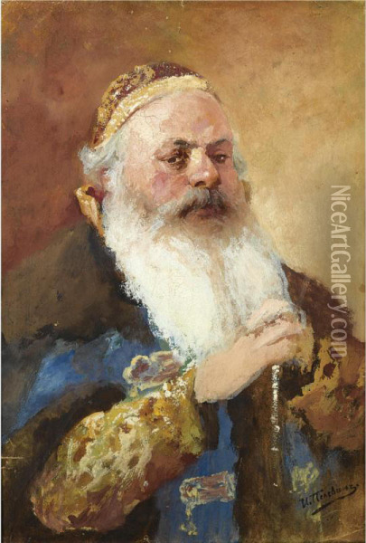 Boyar Oil Painting - Ivan Andreevich Pelevin