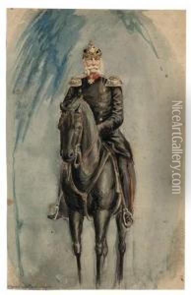 Kaiser Wilhelm I. Zu Oil Painting - Jan Hoynck Van Papendrecht