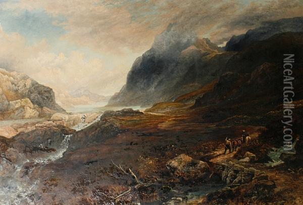 Ogwen Lake, North Wales Oil Painting - Richard Sebastian Bond