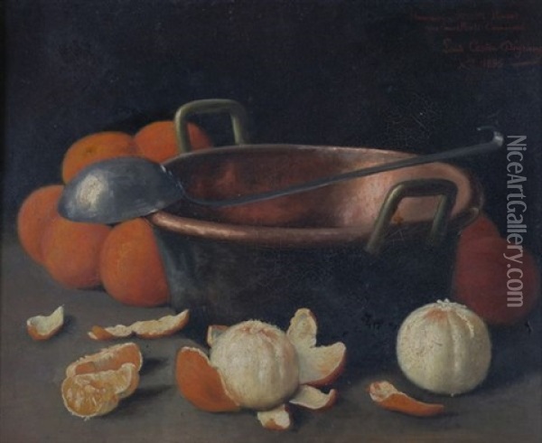 Nature Morte Aux Oranges Oil Painting - Adolphe Louis (Napolean) Castex-Degrange