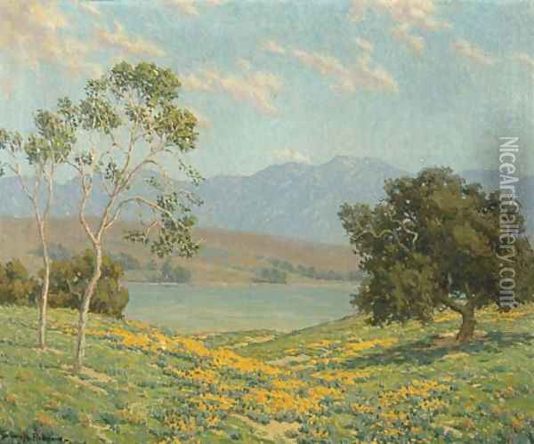 California Meadow Oil Painting - Granville Redmond