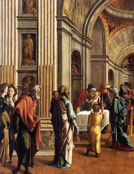 Presentation of Jesus in the Temple 1524-26 Oil Painting - Jan Van Scorel