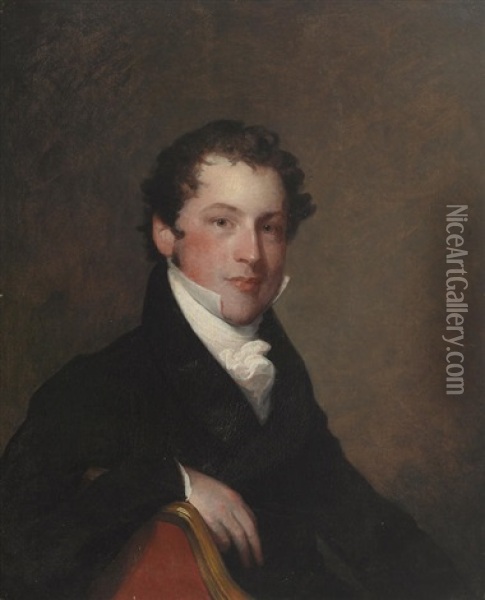 Portrait Of Samuel Atkins Eliot Oil Painting - Gilbert Stuart