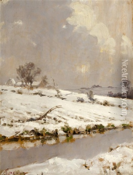 Winter In Antrim Oil Painting - James Humbert Craig