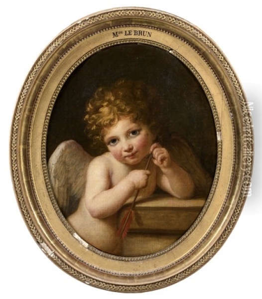 Portrait D'un Enfant En Amour Oil Painting - Elisabeth Louise Vigee Le Brun