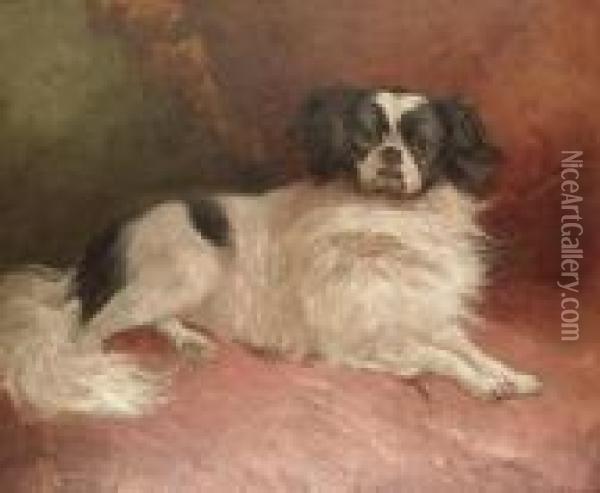 A Japanese Chin. Oil Painting - Anton Weinberger