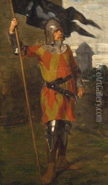 Soldat De Garde Oil Painting - Gustave Vanaise