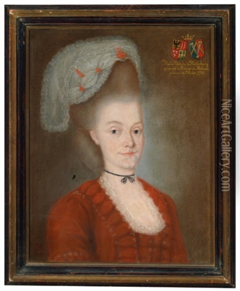 Bildnis Der Maria Ursula Von Niederburg Oil Painting - Johanna von Moro