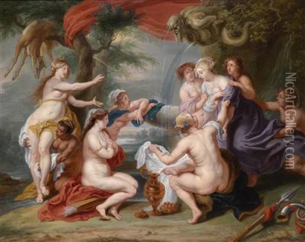 Diana Discovering The Pregnancy Of Callisto Oil Painting - Peter Paul Rubens