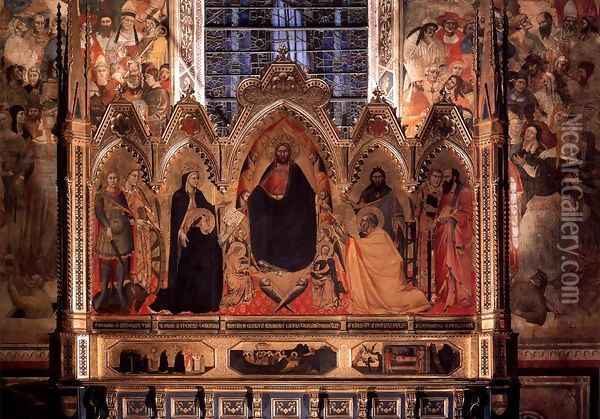 The Strozzi Altarpiece 2 Oil Painting - Orcagna