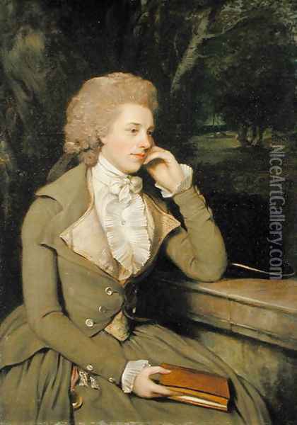 Mrs Stevens, c.1795 Oil Painting - Francis Wheatley