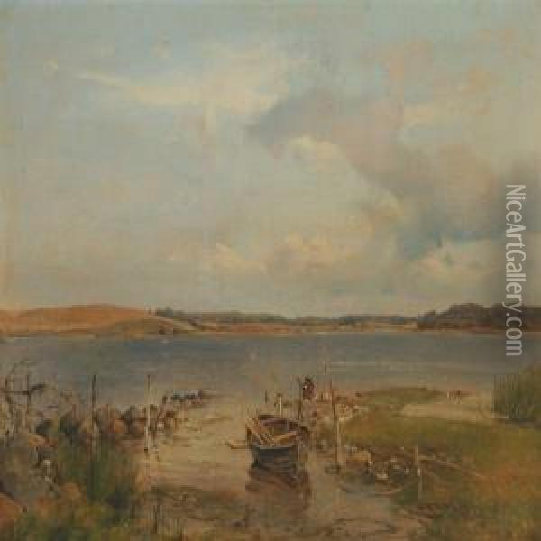 Boserup So Vedissefjord Oil Painting - Vilhelm Peter Carl Petersen