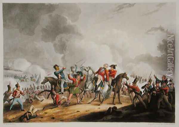 Death of Sir Ralph Abercromby 1734-1801 March 21st 1801 from The Martial Achievements of Great Britain and her Allies from 1799 to 1815 Oil Painting - William Heath