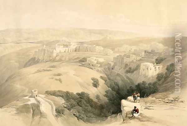 Bethlehem, April 6th 1839, plate 85 from Volume II of The Holy Land, engraved by Louis Haghe 1806-85 pub. 1843 Oil Painting - David Roberts