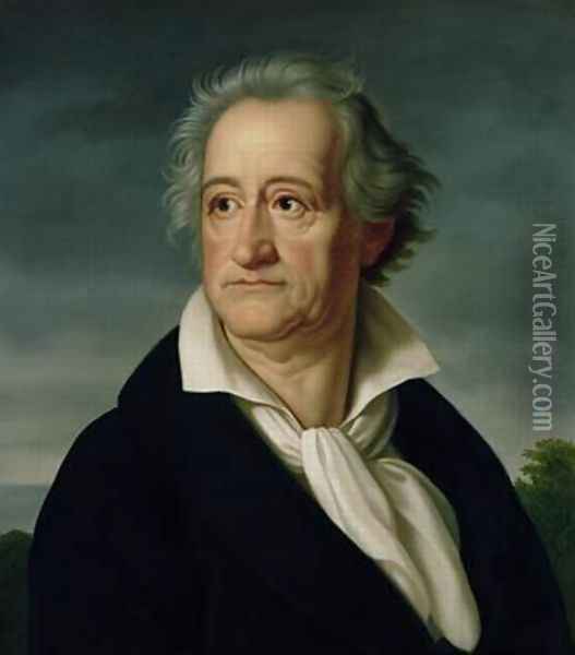 Goethe 1749-1832 Oil Painting - Heinrich Christoph Kolbe