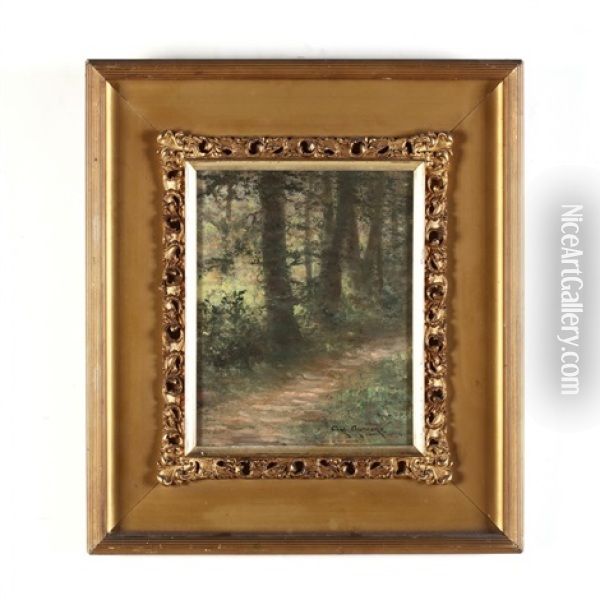 Forest Interior Oil Painting - Carl Guthers Gutherz