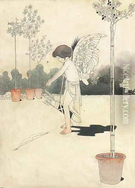 The winged archer Oil Painting - Charles Robinson