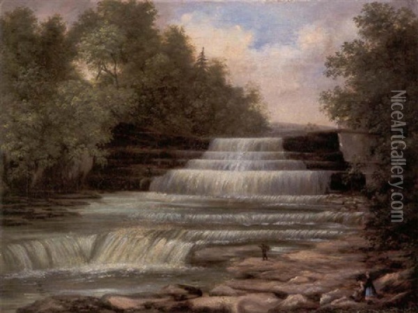 Stairway Falls Oil Painting - William Charles Anthony Frerichs