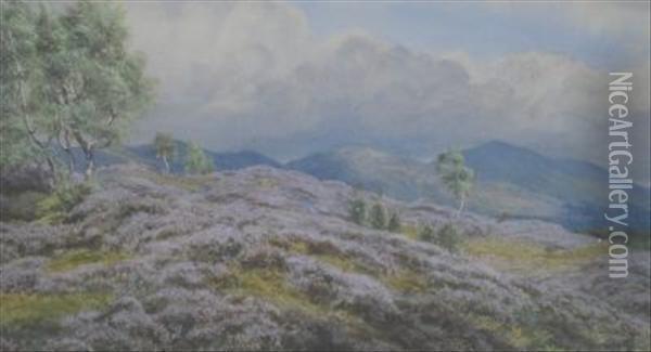 Scottishmoorland Scene Oil Painting - Gertrude Martineau