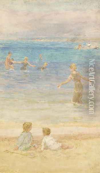 Sea Nymphs Oil Painting - Lionel Percy Smythe
