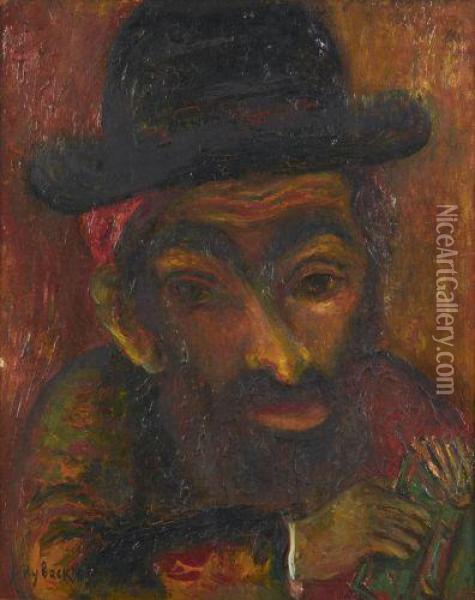 Portrait D'homme Au Chapeau Oil Painting - Isaac Ryback