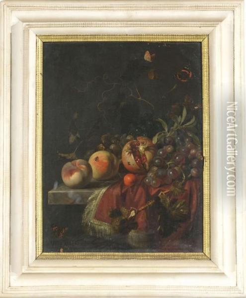 Natura Morta Con Frutti Oil Painting - Herman Verelst