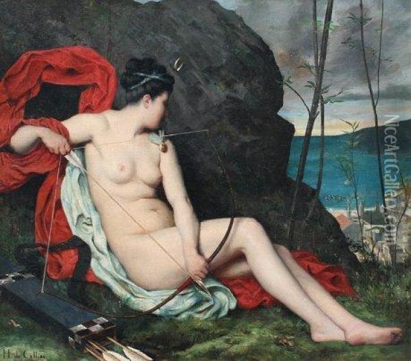 Diane La Chasseuse Oil Painting - Horace de Callais