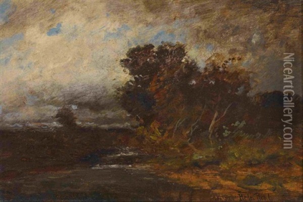 Moorlandschaft Oil Painting - Franz Reder-Broili