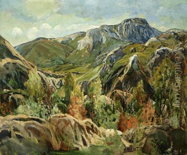Spring In The Mountains Oil Painting - Charles Reiffel