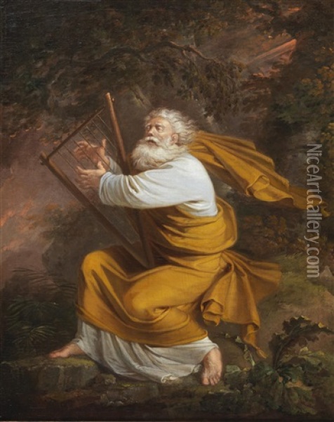 King David Oil Painting - Johann Josef Schindler