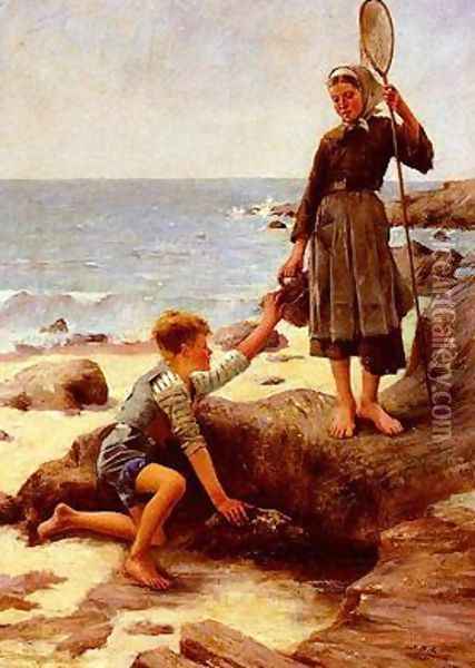 The Fisherman's Children Oil Painting - Jules Bastien-Lepage
