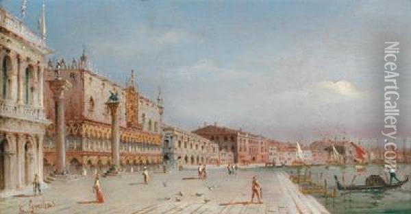 Venedig An Einem Sommertag Oil Painting - Carlo Grubacs
